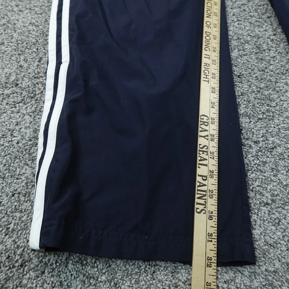 Adidas Pants Mens 2XL Blue Baggy Track Drawstring Jogger Sweatpants Gym Y2K 00s